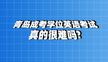 青島成考學(xué)位英語(yǔ)